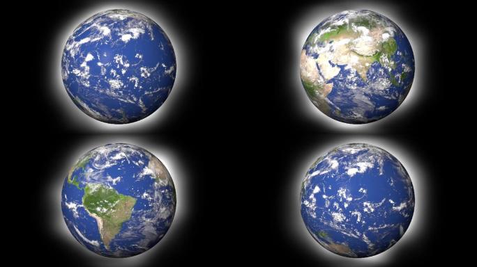 全息360度地球三维模型展示视频