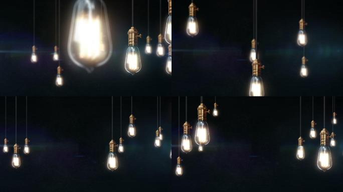 6段电灯灯泡运动镜头