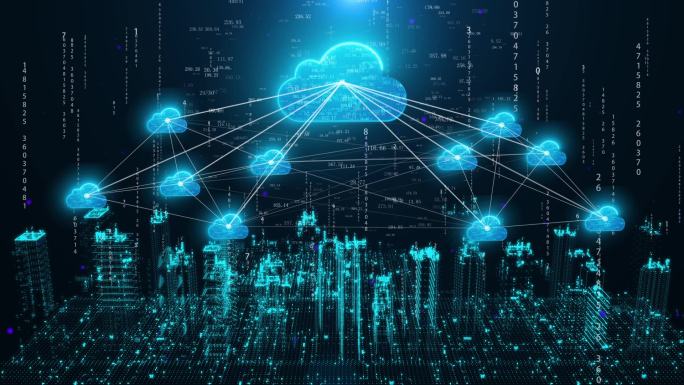 云计算互联网信息传输万物互联科技智慧城市