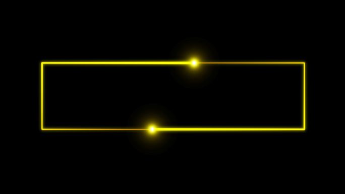 4K金黄色粒子光线描画长方形2.1-循环