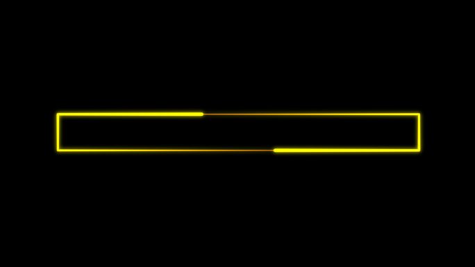 4K金黄色粒子光线描画长方形3