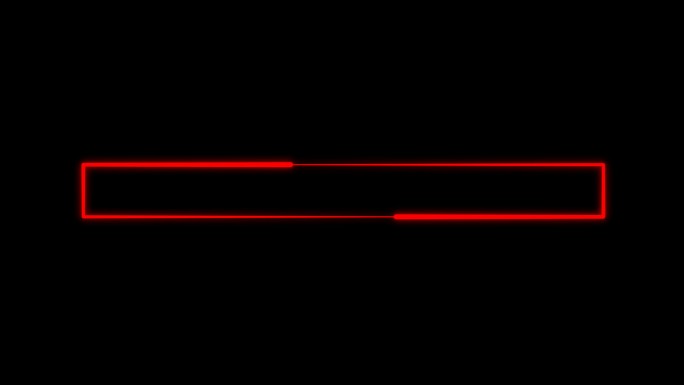 4K红色粒子光线描画长方形3