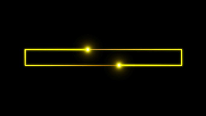 4K金黄色粒子光线描画长方形3.1