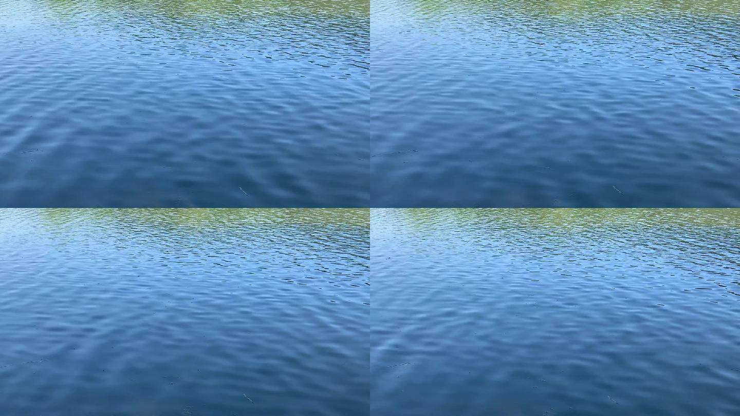 实拍湖面水波视频素材