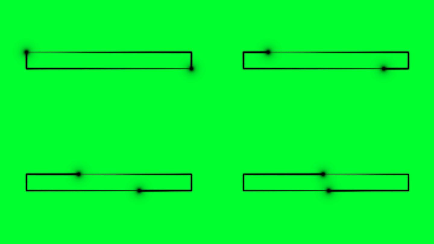 4K黑色粒子光线描画长方形3.1-循环