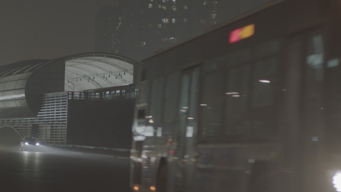 2K北京地铁1号线出站夜景视频素材