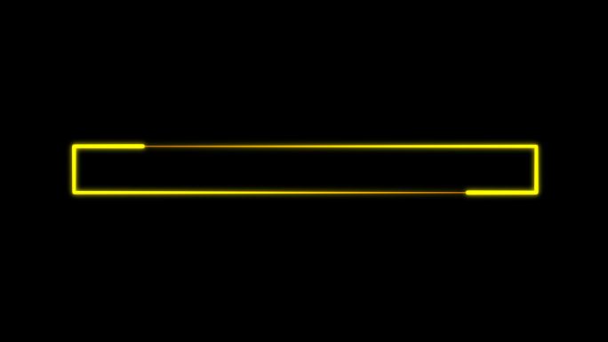 4K金黄色粒子光线描画长方形3-循环