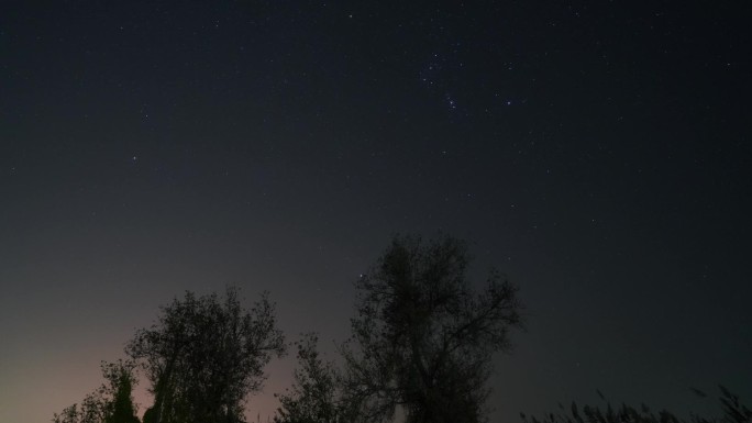 农村星空实拍延时视频素材2