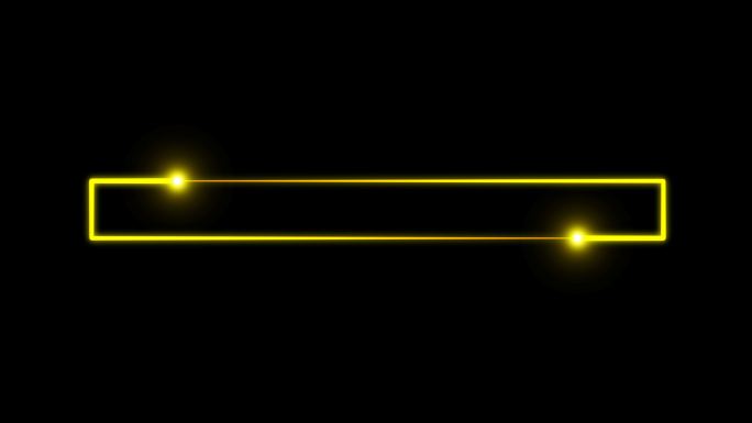 4K金黄色粒子光线描画长方形3.1-循环