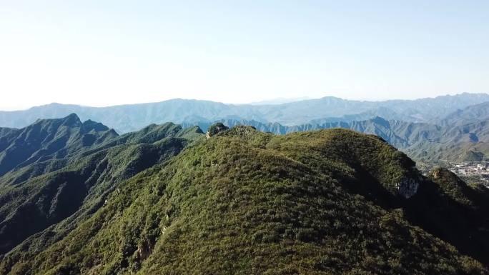 北京京西妙峰山航拍