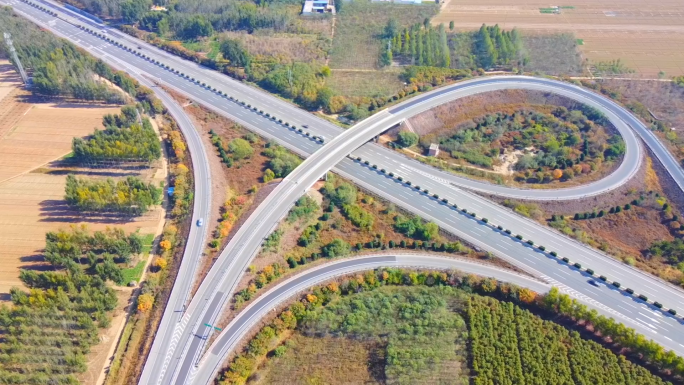 高速公路航拍