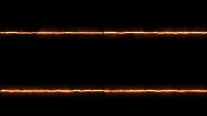 橙色能量激光线条特效电光