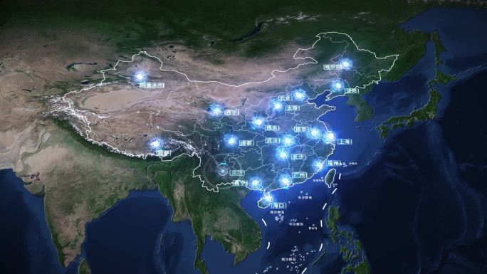 【原创】中国地图全国分布谷歌地图简洁版