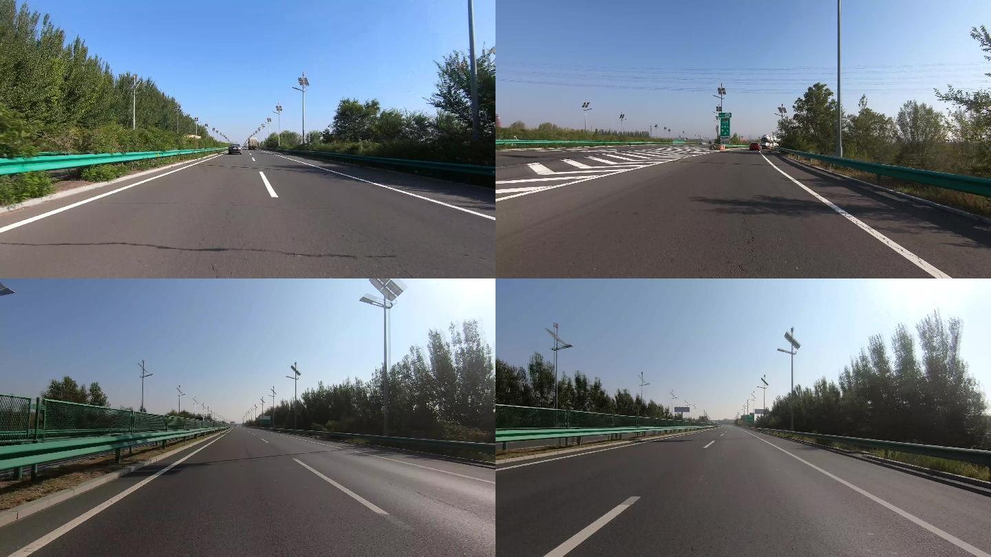 高速公路行驶太阳能发电路灯