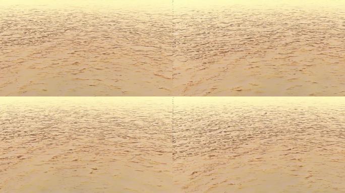 4K二维手绘风格河流水纹海面动画