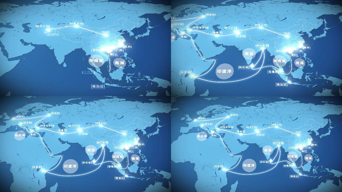 【原创】一带一路谷歌地图商务版