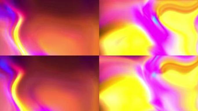 5k-超宽屏-抽象霓虹流动色彩彩色流淌变