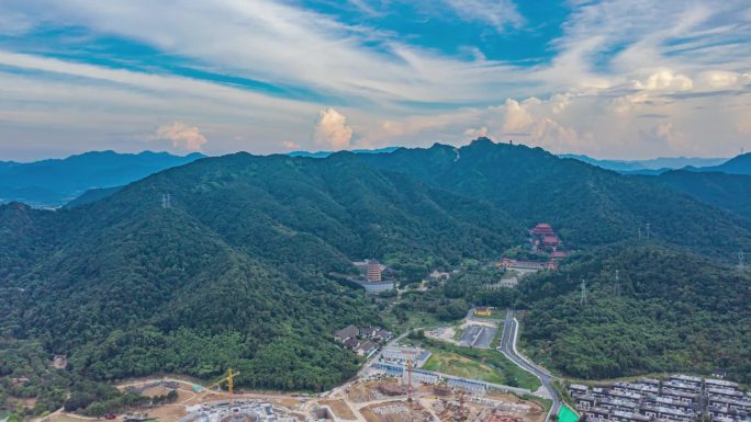 绍兴会稽山香炉峰航拍