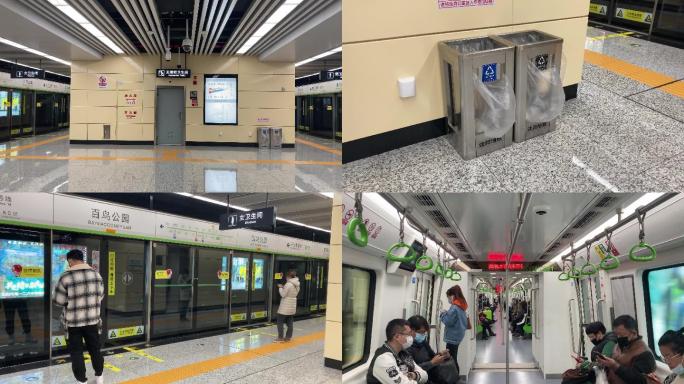 【4K】沈阳地铁、百鸟公园站、辽宁中医站