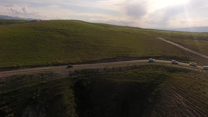 川藏盘山公路航拍