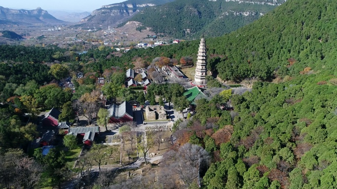 济南灵岩寺航拍