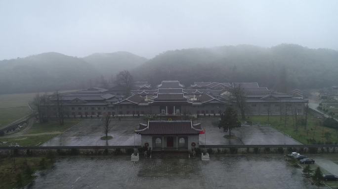 4k航拍云居寺云居山