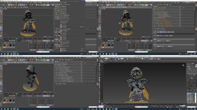 C4D+3dsmax+fbx--卡通士兵