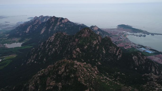 威海荣成九顶铁槎山航拍素材