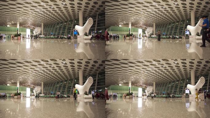 深圳宝安机场候机室4K
