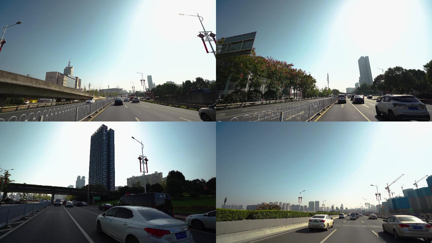 4K长沙三一大道第一人视角行车空镜