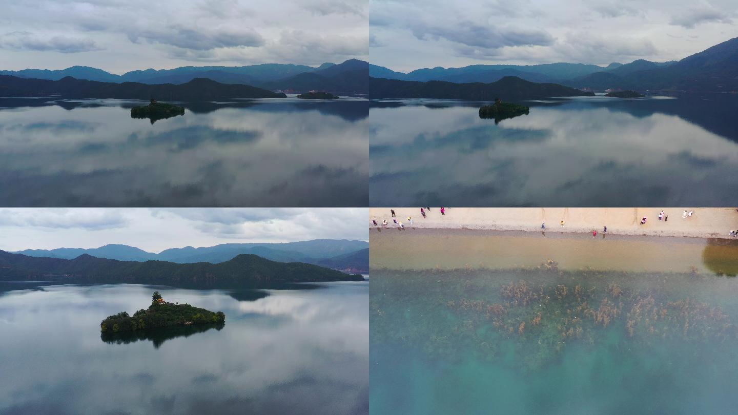 【正版4K素材】云南泸沽湖航拍视频