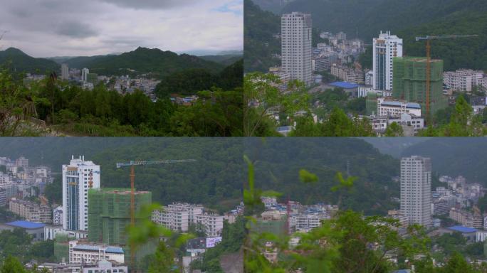 4k云南文山市麻栗坡县全景