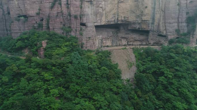 太行山悬崖峭壁航拍