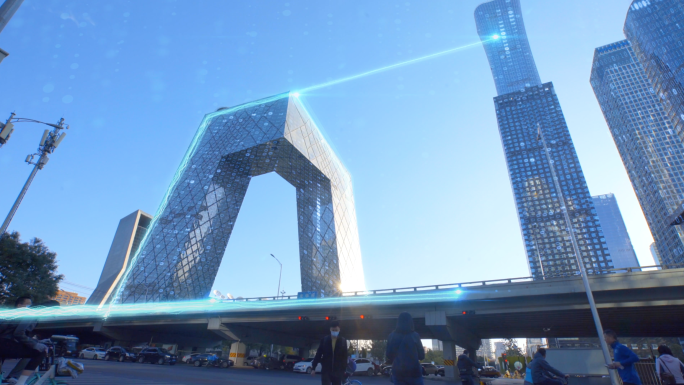 4K科技北京央视大楼-科技城市北京中国尊