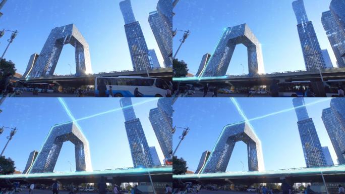 4K科技北京央视大楼-科技城市北京中国尊