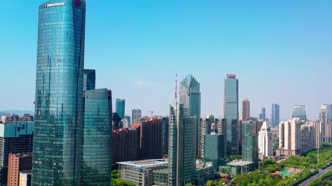 南昌红谷滩城市航拍市政府航拍