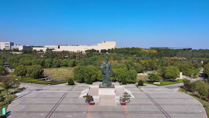 淄博临淄城市航拍