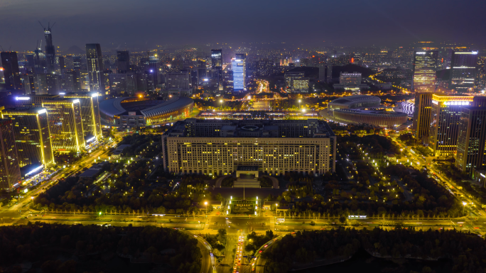 [有版权]4k航拍延时龙奥大厦山东济南