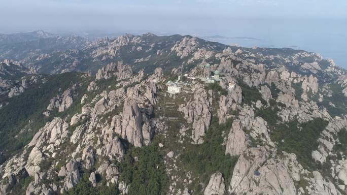 4K青岛崂山大景航拍原素材