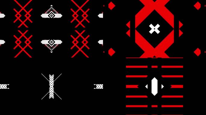 酷炫质感几何线条说唱嘻哈RAP街舞爵士舞