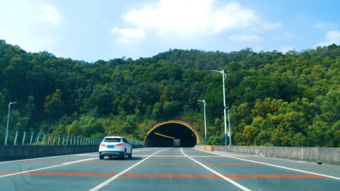 汽车过隧道，高速公路隧道4k视频素材
