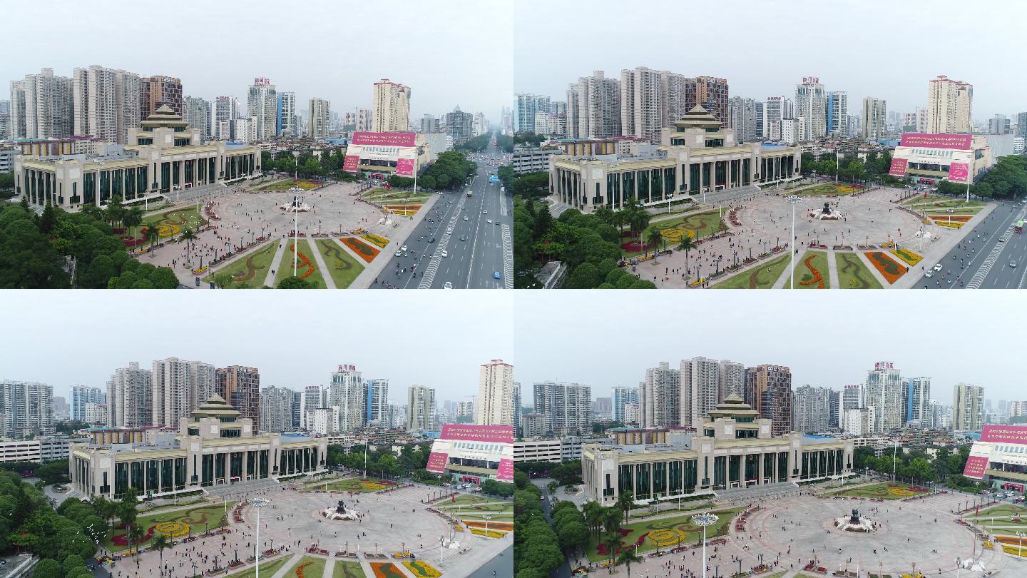 广西自治区民族广场航拍