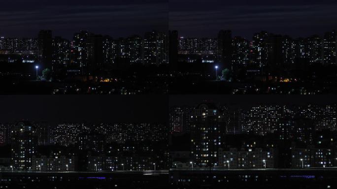 4K实拍夜景车流北京夜景北漂