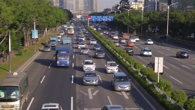 107国道深圳宝安段交通景观