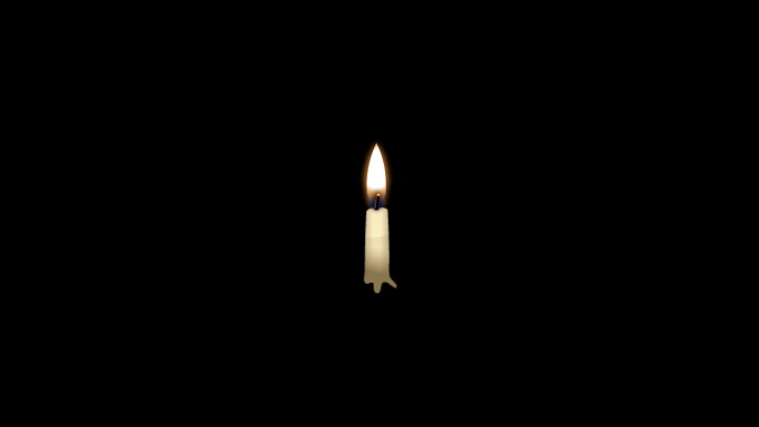 蜡烛火带透明通道