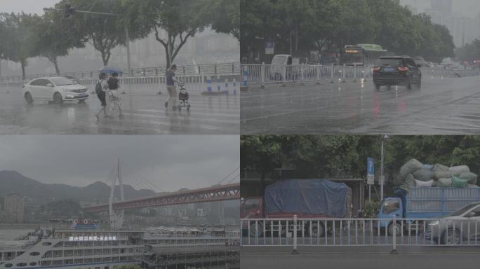 城市雨天