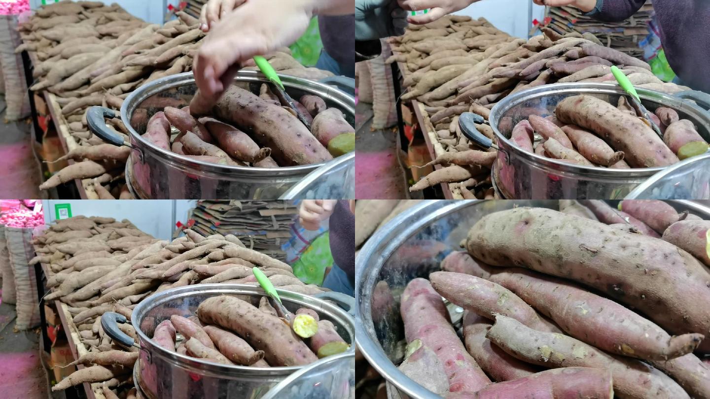 农业博览会上销售红薯