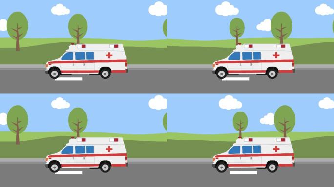 120救护车卡通动画视频