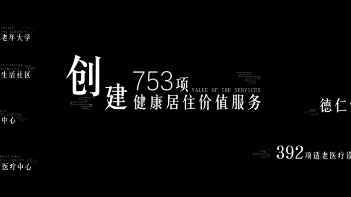 【新】宣传片文字转场片花+字幕合集