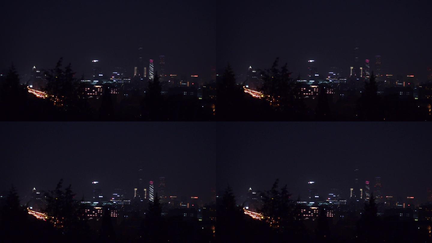 北京夜景-CBD-中国尊-国贸